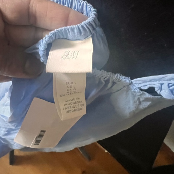 H & M ladies blue cotton maxi dress- size L - Picture 4 of 4